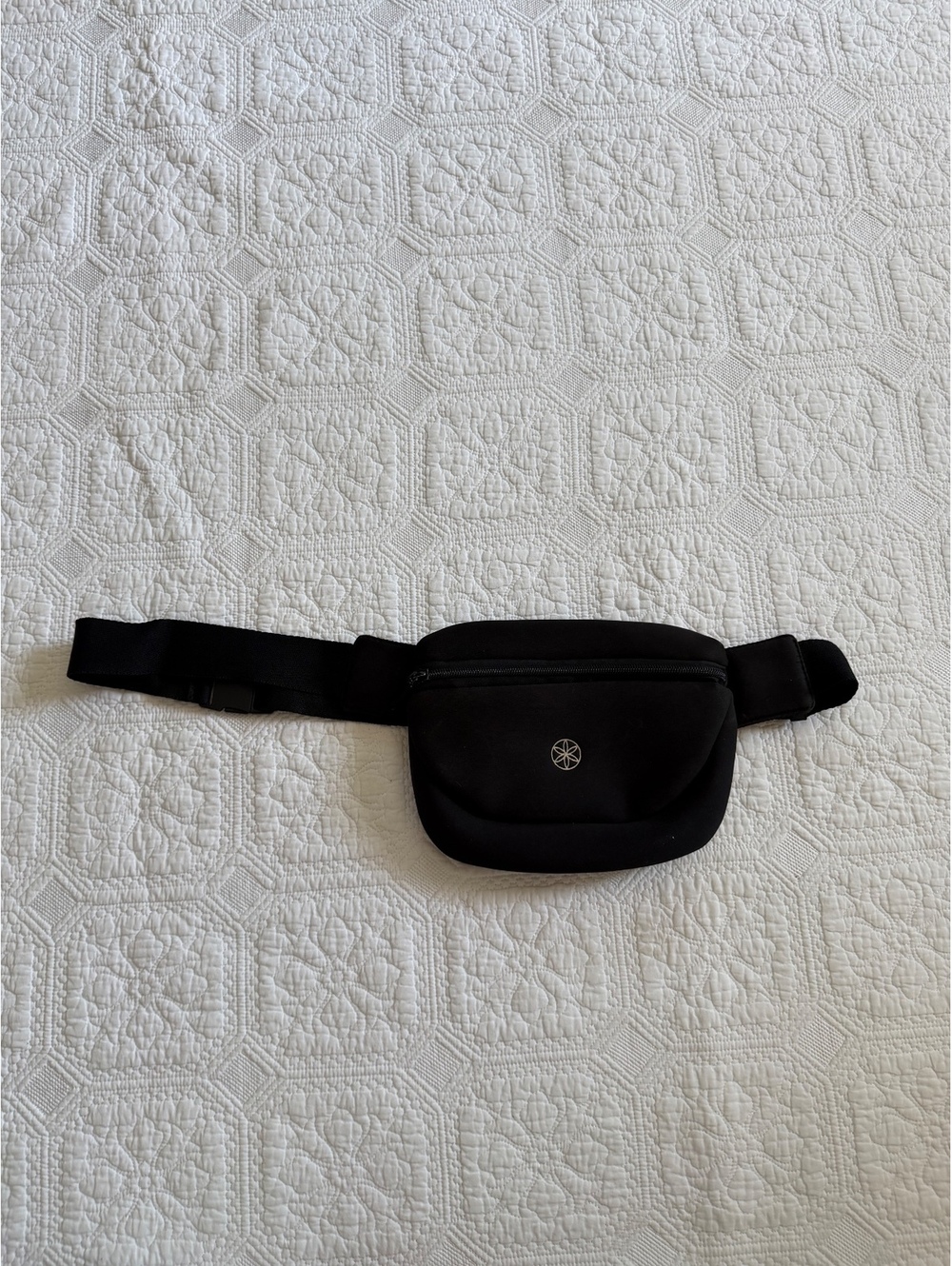 Athlete black vintage Waist Bag with Zip Closure